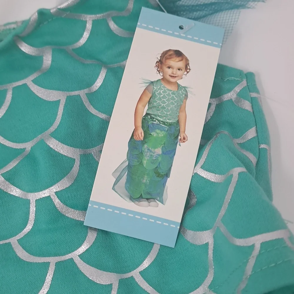 Old Navy New with tags 2pc Infant‎ Mermaid Costume Size 0-6M & 6-12M Months